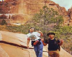 She loves hiking and went to Zion National Park alongside her brother in November 2020.